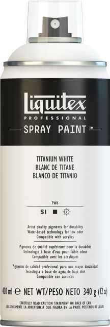 LIQUITEX SPRAY PAINT 400ML TITANIUM WHITE