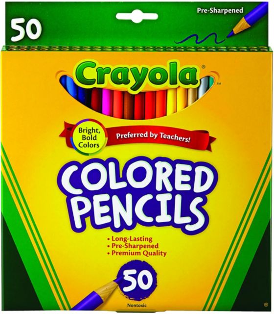 CRAYOLA COLOR PENCIL 50CT