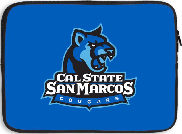 Cal State San Marcos 15 inch Neoprene Laptop Sleeve Primary Logo - ONLINE ONLY