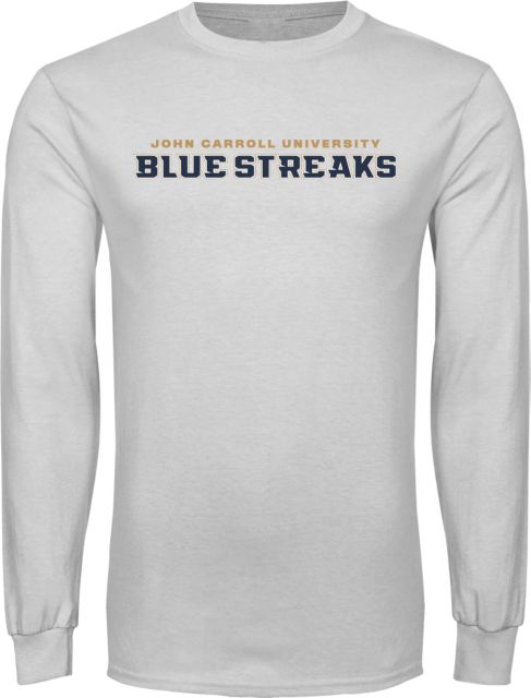 John Carroll Long Sleeve T Shirt Wordmark - ONLINE ONLY