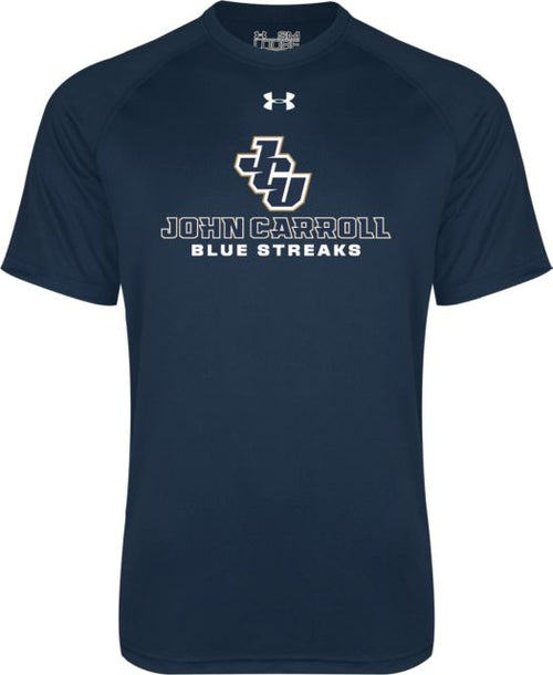 John Carroll Under Armour Tech Tee JCU Stacked - ONLINE ONLY