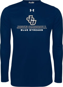 John Carroll Under Armour Long Sleeve Tech Tee JCU Stacked - ONLINE ONLY