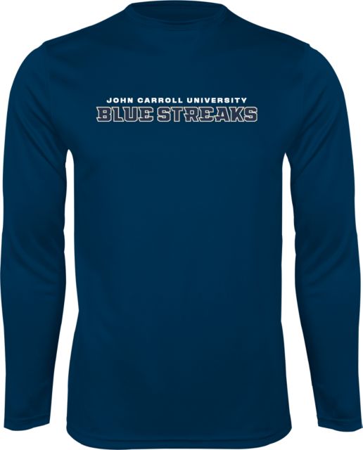 John Carroll Performance Longsleeve Shirt Wordmark - ONLINE ONLY