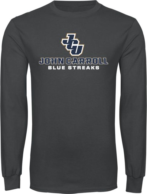 John Carroll Long Sleeve T Shirt JCU Stacked - ONLINE ONLY