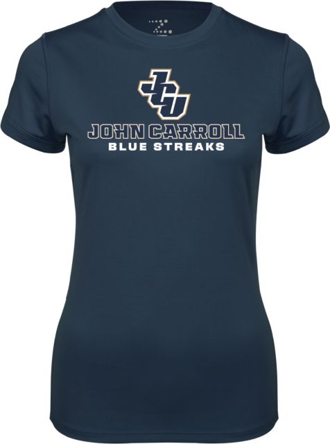 John Carroll Ladies Syntrel Performance Tee JCU Stacked - ONLINE ONLY
