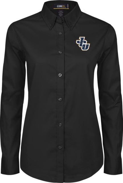 John Carroll Ladies Twill Button Down Long Sleeve JCU - ONLINE ONLY