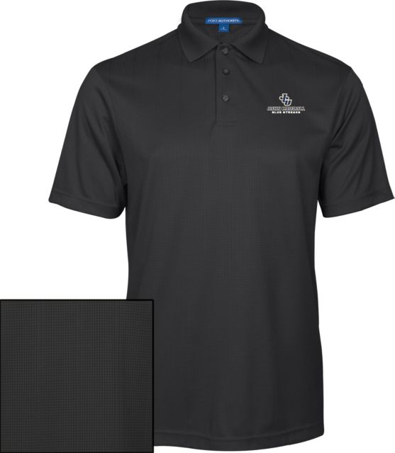 John Carroll Performance Fine Jacquard Polo JCU Stacked - ONLINE ONLY