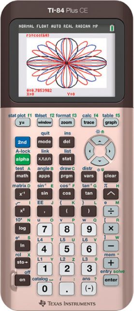 CALC TI84 PLUS CE ROSE GOLD