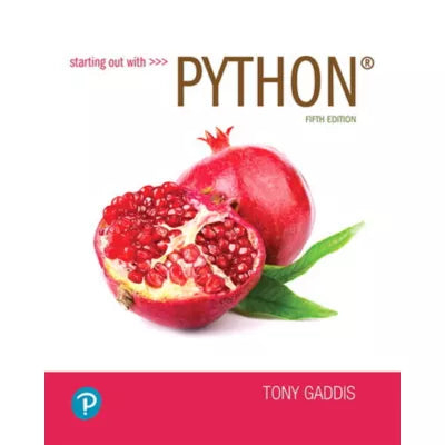 Starting Out with Python (RRPHE RENTAL edition) | John Carroll University